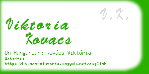 viktoria kovacs business card